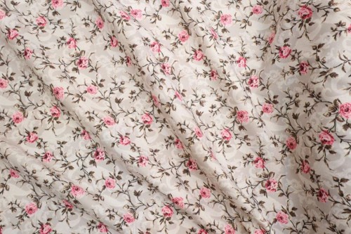 Swiss Cotton Silk Printed  (Flower Design)